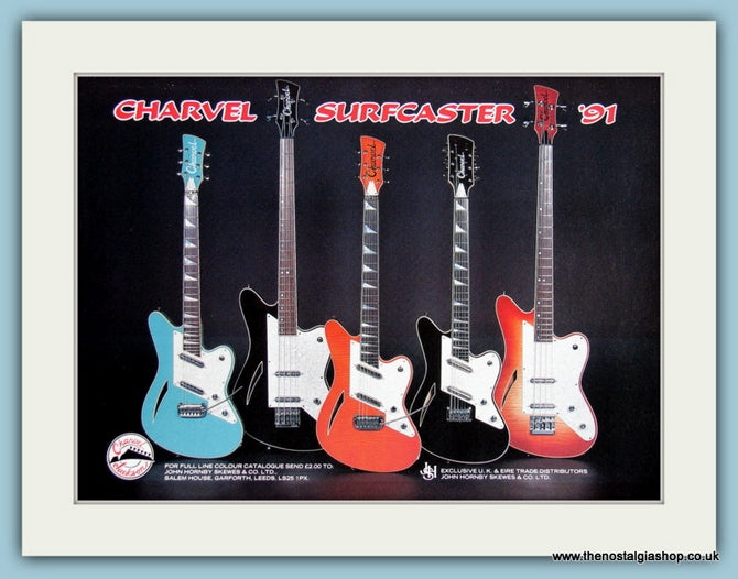Charvel Surfcaster Guitars Original Advert 1991 (ref AD2729)