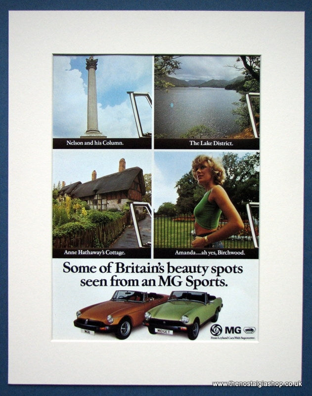 MG Sports... MGB & Midget. Original advert 1976 (ref AD1362)