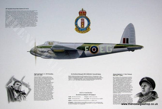 De Havilland Mosquito FBVI HX922 EG - F. Aircraft print (ref AP005)