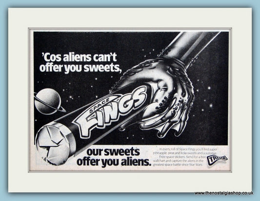 Space Fings Trebor Sweets Original Advert 1981 (ref AD6380)