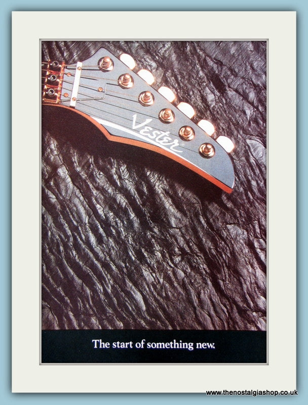 Vester Guitars. Original Advert 1990 (ref AD2686)