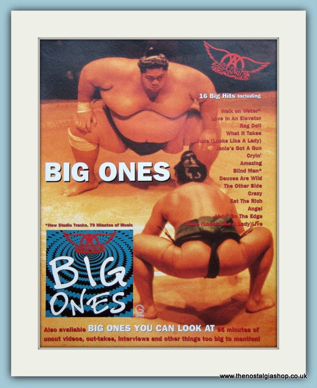 Aerosmith Big Ones 1995 Original Advert (ref AD3123)