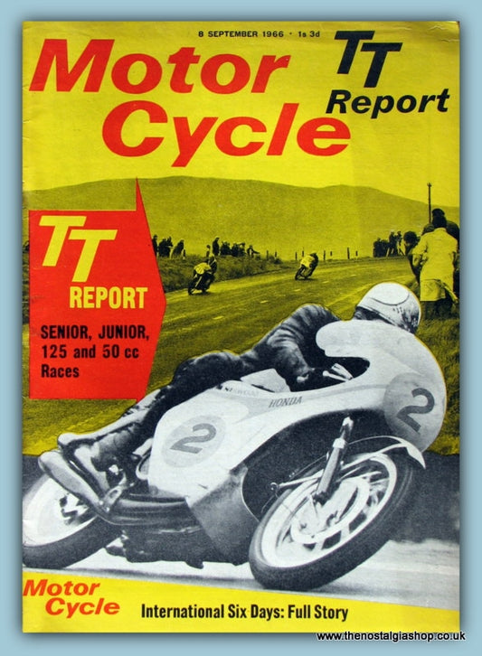 Motor Cycle Magazine TT Report 8th Sept 1966 (ref m13)
