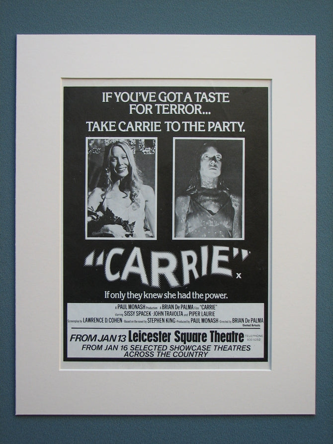 Carrie 1977 Original advert (ref AD612)