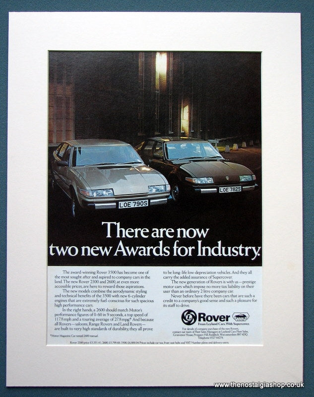 Rover Add Rover 1977 Original Advert (ref AD 1112) – The Nostalgia Shop