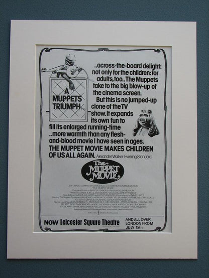 The Muppet Movie 1979 Set of 2 Original adverts (ref AD695)