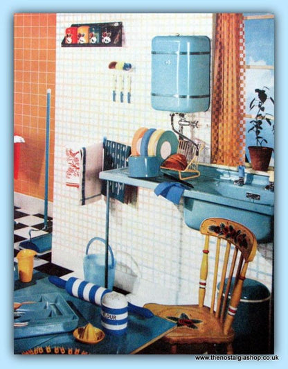 Colour in the Kitchen. Original article 1954 (ref AD4737)
