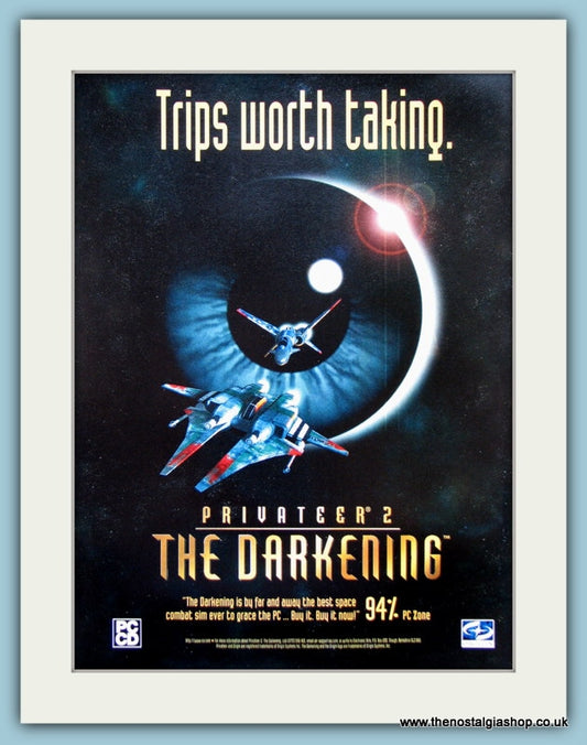 Privateer 2 The Darkening Computer Game Original Advert 1997 (ref AD3978)