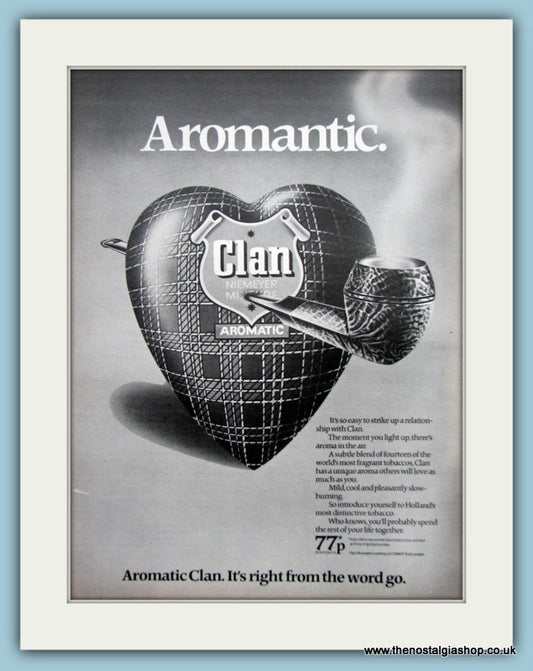 Clan Aromatic Tobacco Set Of 3 Original Adverts 1978 & 1979 (ref AD6158)