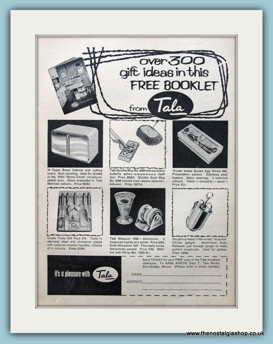 Tala Kitchen Gifts Original Advert 1963 (ref AD3916)