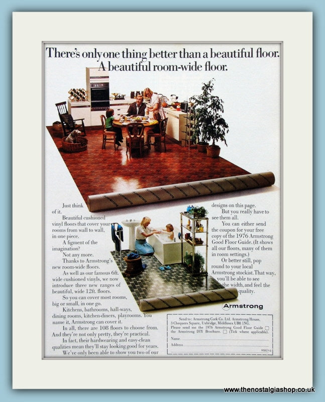 Armstrong Flooring Original Advert 1976 (ref AD2520)