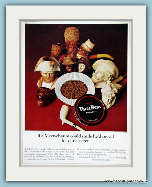 Bell's Three Nuns Tobacco Set Of 4 Original Adverts 1969, 1968 & 1973 (ref AD6008)