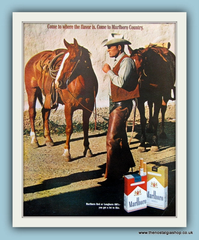 Marlboro Cigarettes. Original Advert 1970 (ref AD8147)