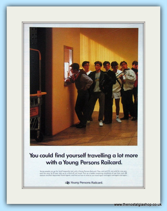 Young Persons Railcard Original Advert 1989 (ref AD6563)