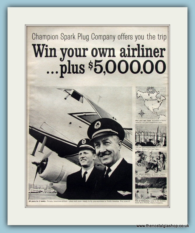 Win Your Own Airliner. Original Advert 1961 (ref AD8266)