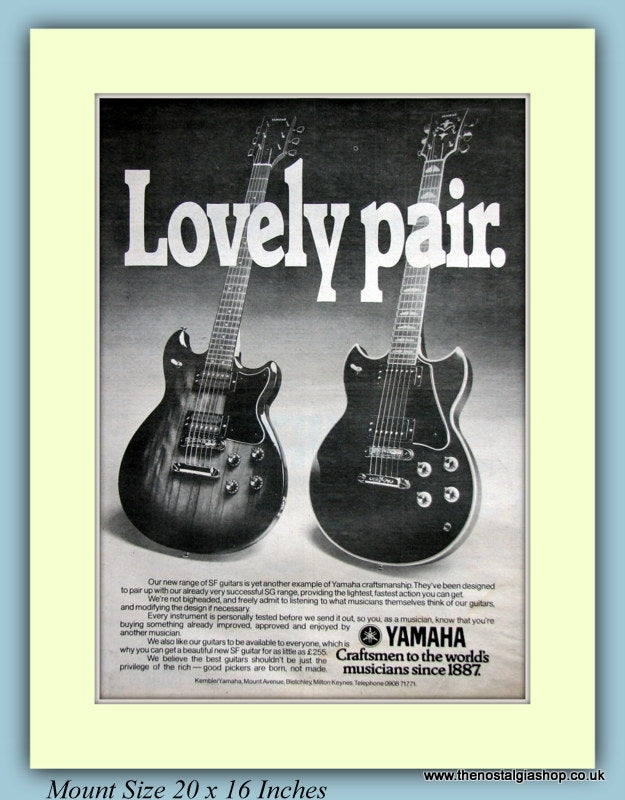Yamaha SF Guitars Original Advert 1978 (ref AD9145)