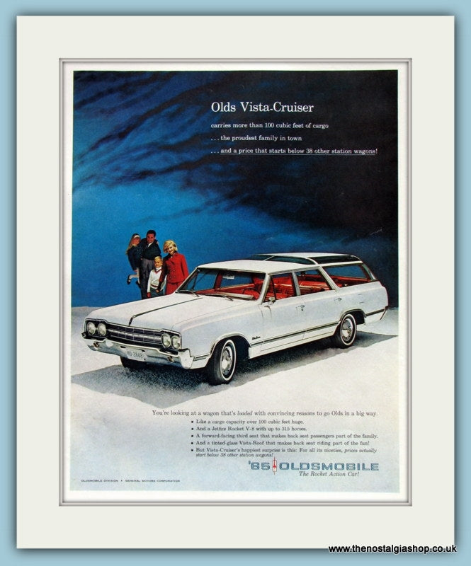 Oldsmobile Vista-Cruiser. Original Advert 1965 (ref AD8232)