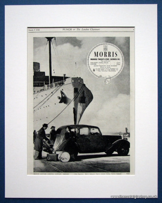 Morris Twenty-Five (Series III) Original advert 1938 (ref AD1349)