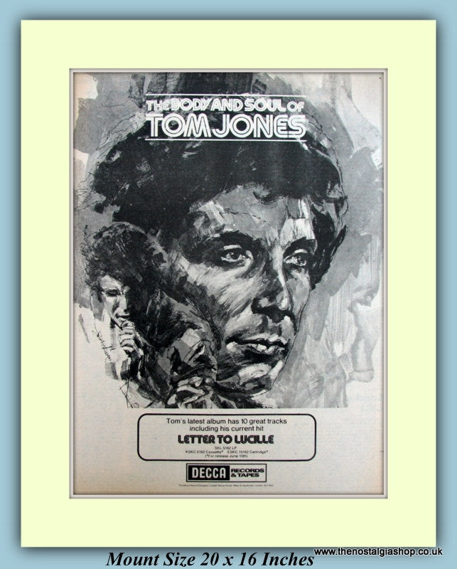 Tom Jones Original Advert 1973 (ref AD9067)