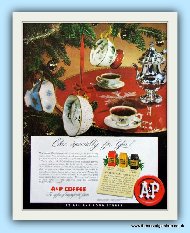A & P Coffee. Original Advert 1951 (ref AD8112)