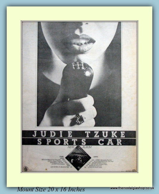 Judie Tzuke Sports Car Tour Dates April/May 1980 Original Advert (ref AD9274)