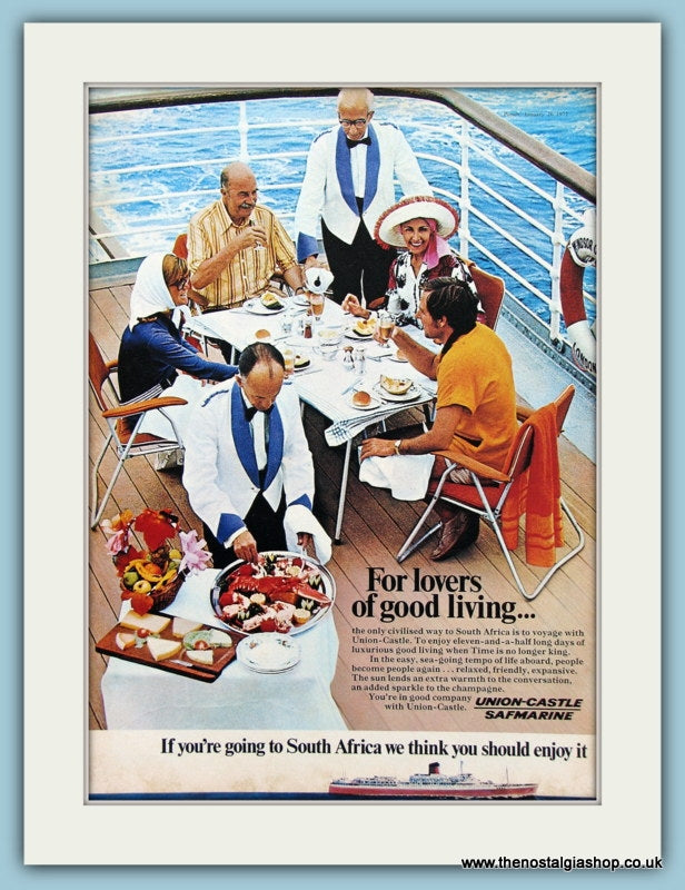 Union-Castle Safmarine Original Advert 1972 (ref AD2311)