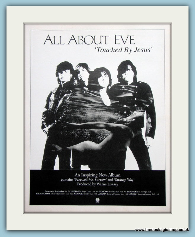 All About Eve Touched By Jesus 1991 Original Advert (ref AD3066)