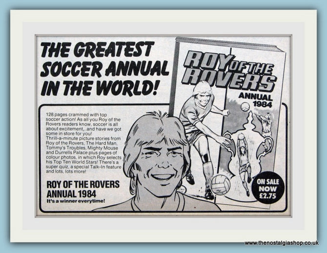 Roy of the Rovers Annual Original Advert 1983 (ref AD6412)