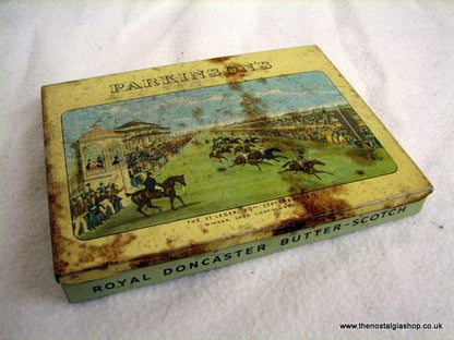 Parkinson's Royal Doncaster Butter-Scotch, Vintage Tin (ref nos085)