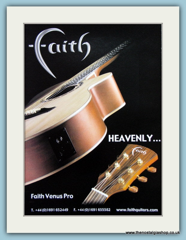 Faith Venus Pro Guitars Original Advert 2003 (ref AD2747)