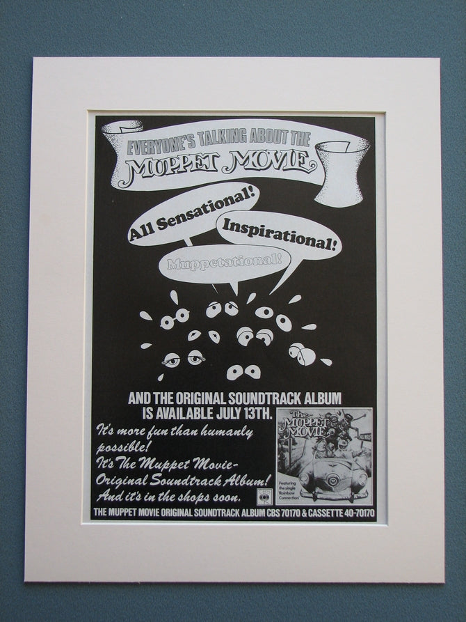 The Muppet Movie 1979 Set of 2 Original adverts (ref AD695)