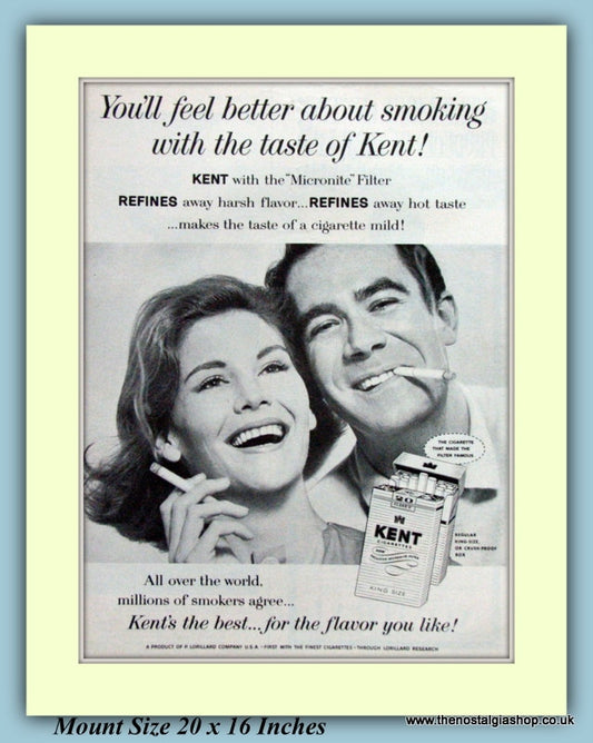 Kent Cigarettes Original Advert 1961 Original Advert (ref AD9362)