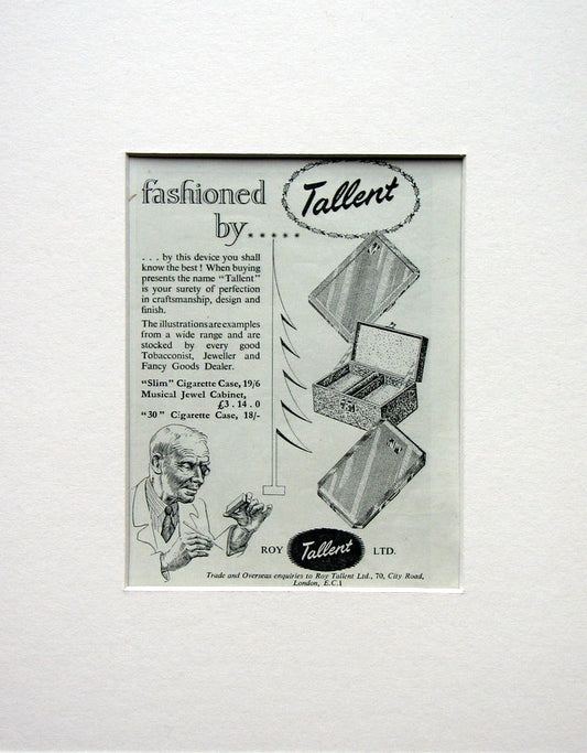 Tallent Jewel Box 1953 Original Advert (ref AD1536)