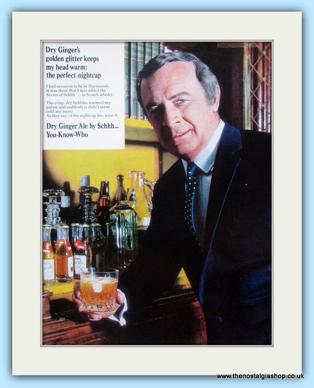 Schweppes Dry Ginger Ale Original Advert 1969 (ref AD4980)