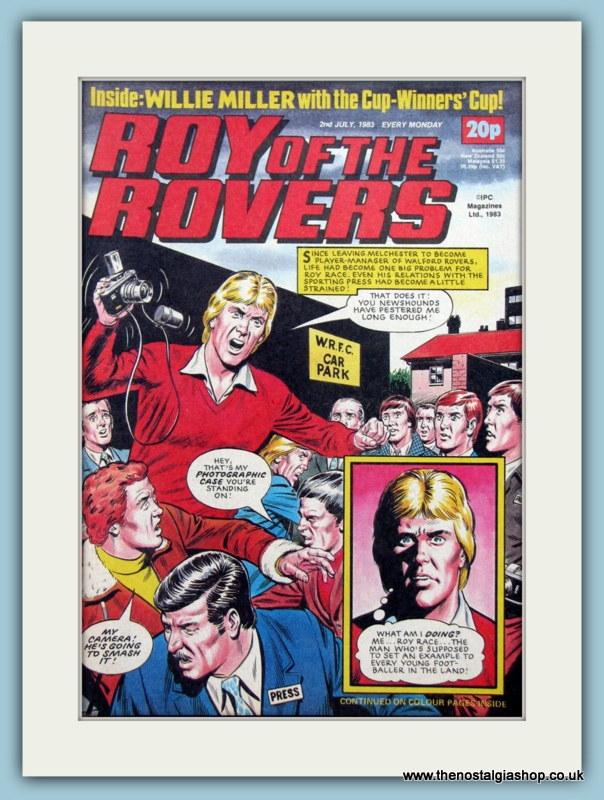 Roy Of The Rovers Lot Of 3 Original Covers 1980s (ref AD2996)