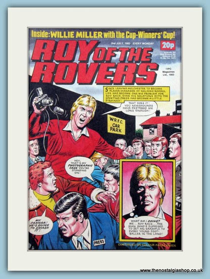 Roy Of The Rovers Lot Of 3 Original Covers 1980s (ref AD2996)