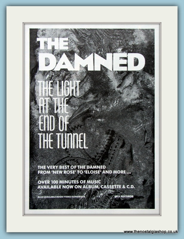 The Damned The Light At The End Of The Tunnel 1987 Original Advert (ref AD4472)