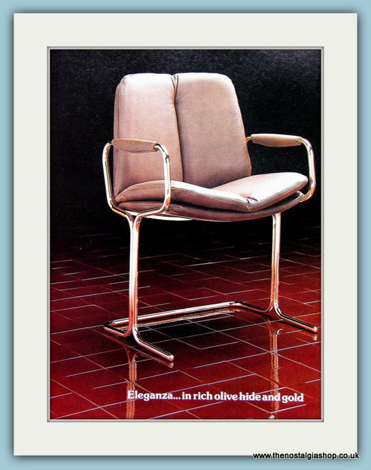 Eleganza Padded Chair. Original Advert 1978 (ref AD2466)
