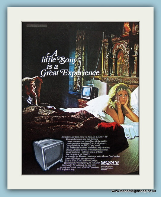 Sony TV Original Advert 1968 (ref AD3012)