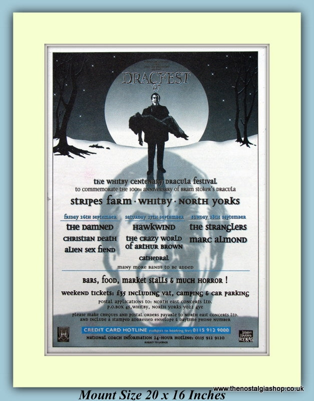 Dracfest Whitby 1997 Original Advert (ref AD9059)
