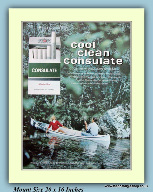 Consulate Cigarettes Original Advert 1969 (ref AD9366)