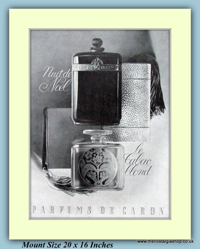 Nuit De Noel Le Cabac Blond French Perfume Original Advert 1936 (ref AD9200)