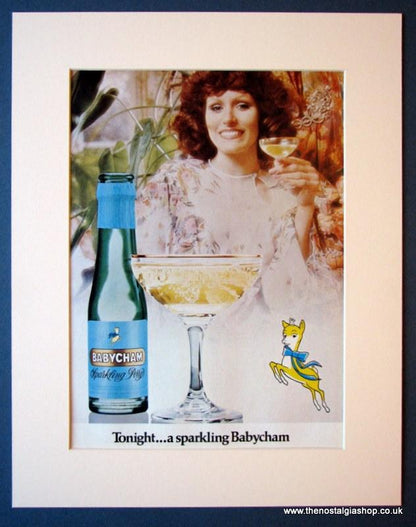 Babycham. Set of 2 Original adverts 1975 & 1976 (ref AD1202)