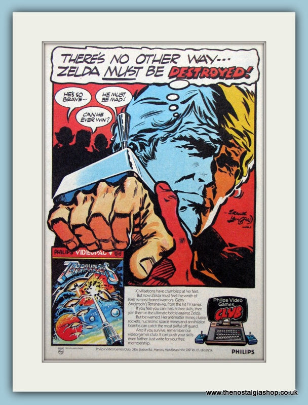 Philips Video Game Terrahawks Original Advert 1983 (ref AD6466)