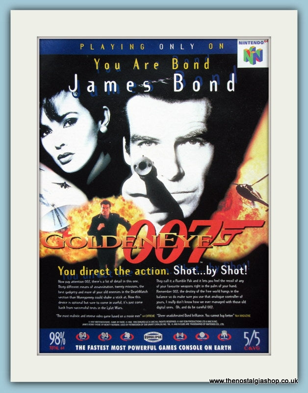James Bond Golden Eye Original Advert 1997 (ref AD4039)
