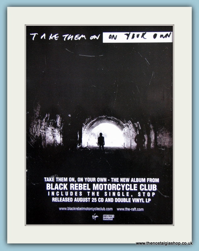 Black Rebel Motorcycle Club - Take Them On On Your Own 2003 Original Advert (ref AD3294)