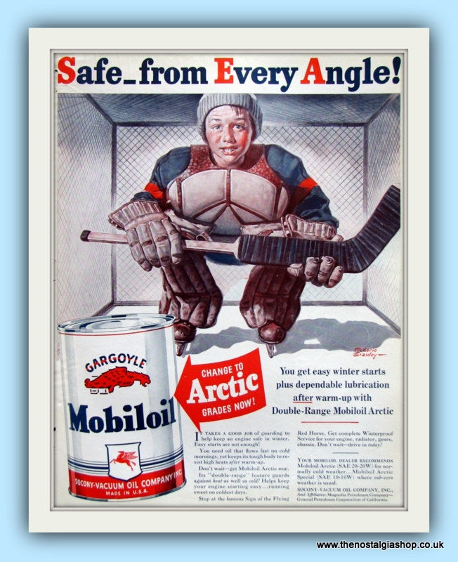 Mobiloil Original Advert 1940 (ref AD8096)
