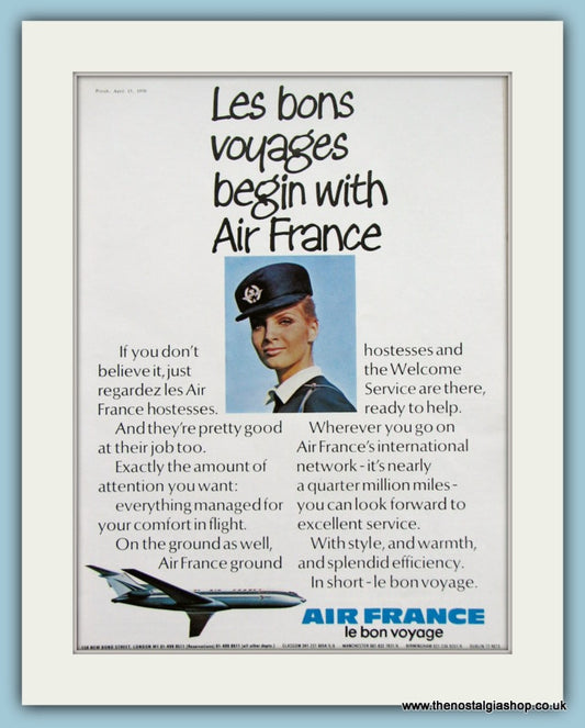 Air France Original Advert 1970 (ref AD2151)