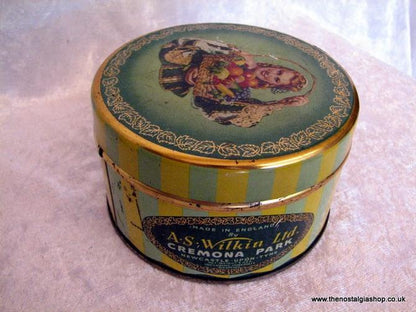 Wilkin's Greensleeves Fruit Bon Bons. Vintage Tin (ref nos052)