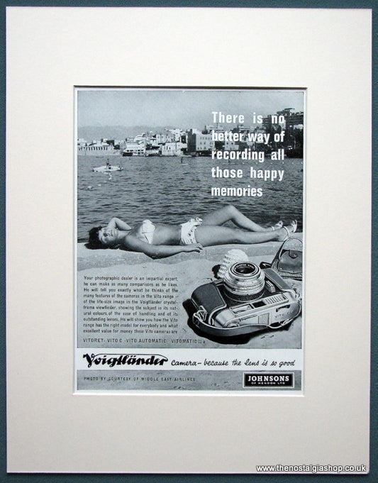 Voigtlander Vito Camera. Original advert 1963 (ref AD1031)